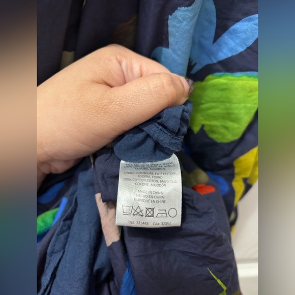 ANTHROPOLOGIE Whit Two Floral Navy Halter Maxi Dress 2X - Picture 5 of 6